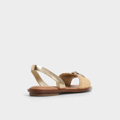 Aldo Goassi Gold Women's Iridescent metallics - Flat sandal