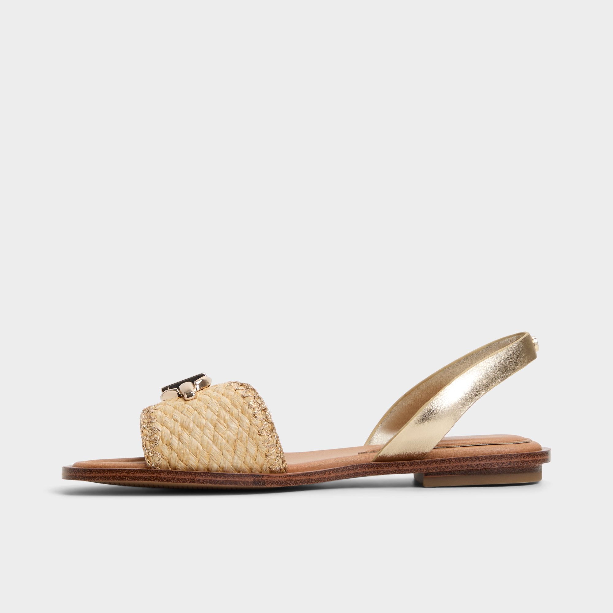 Aldo Goassi Gold Women's Iridescent metallics - Flat sandal