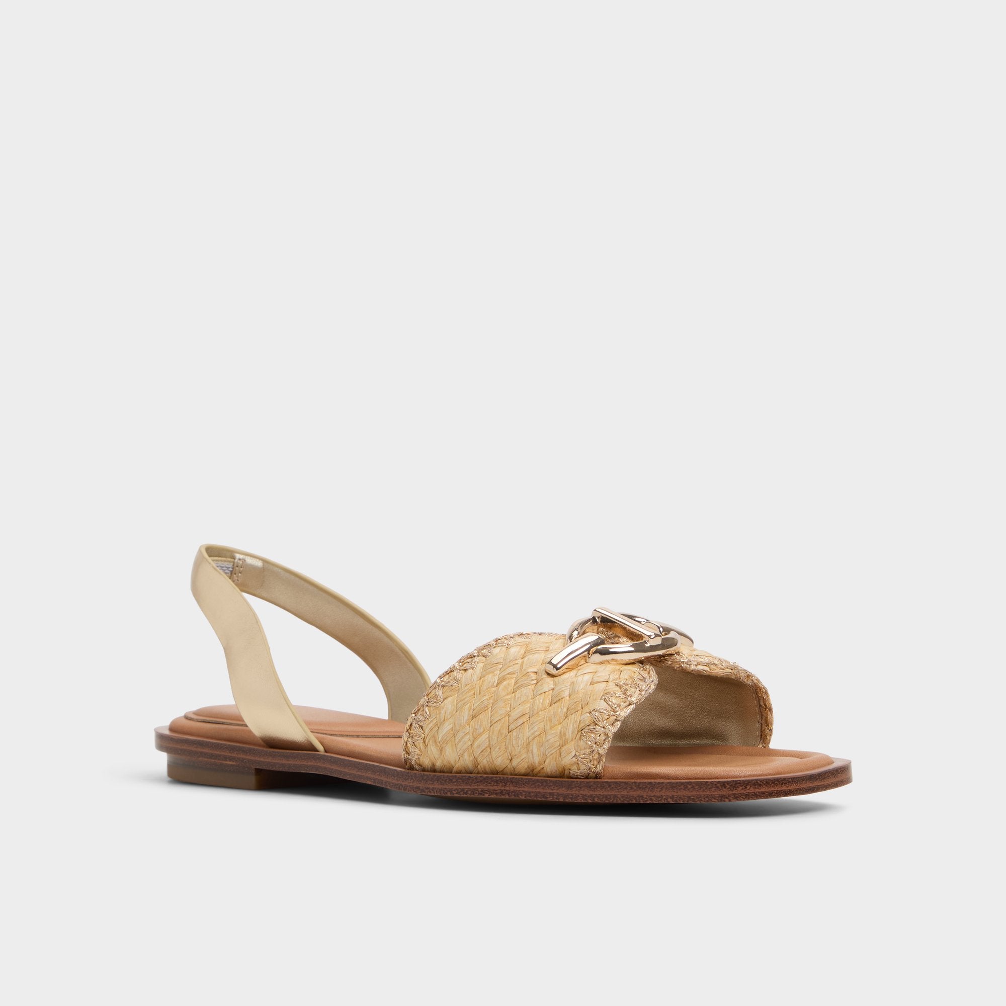 Aldo Goassi Gold Women's Iridescent metallics - Flat sandal