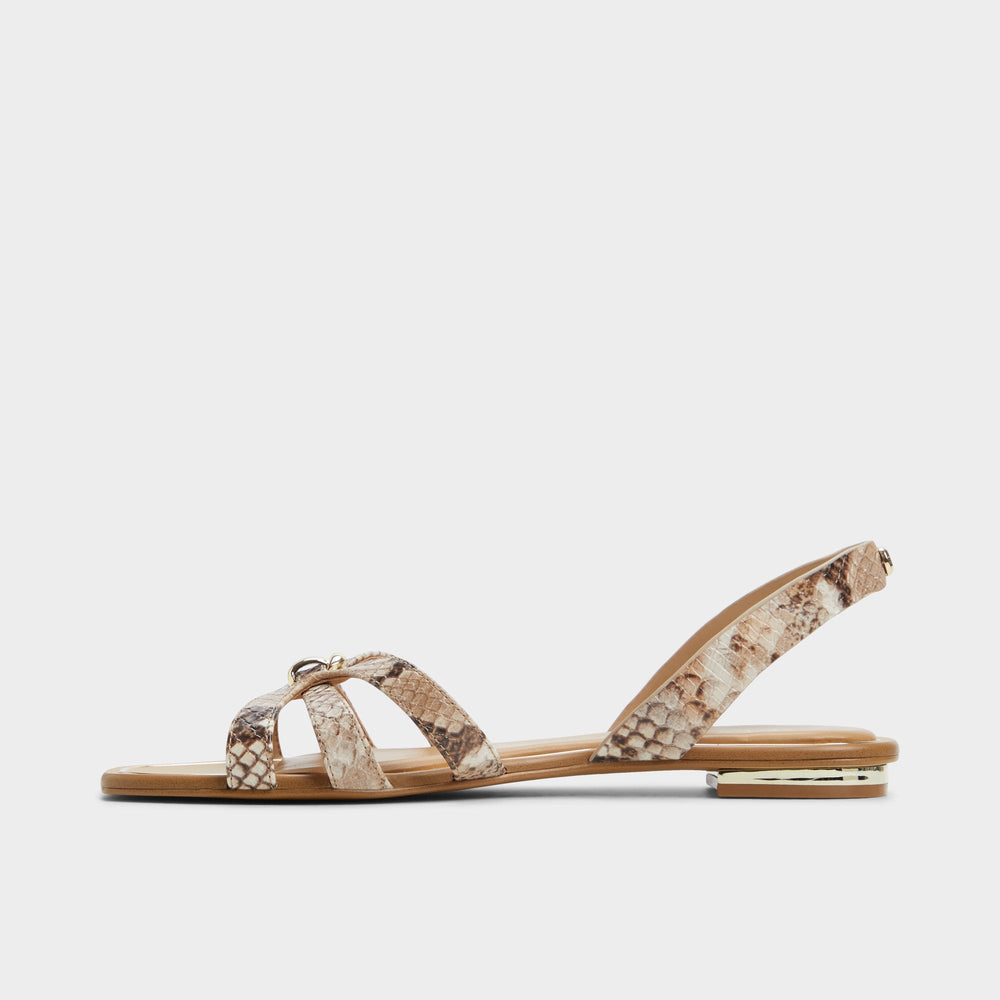Aldo Marassita Brown Multi Women's Slingbacks - Flat sandal