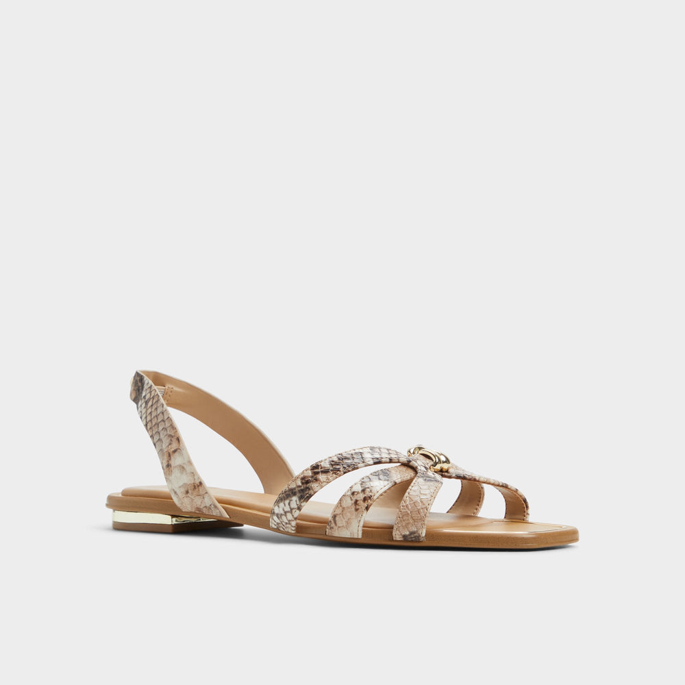 Aldo Marassita Brown Multi Women's Slingbacks - Flat sandal