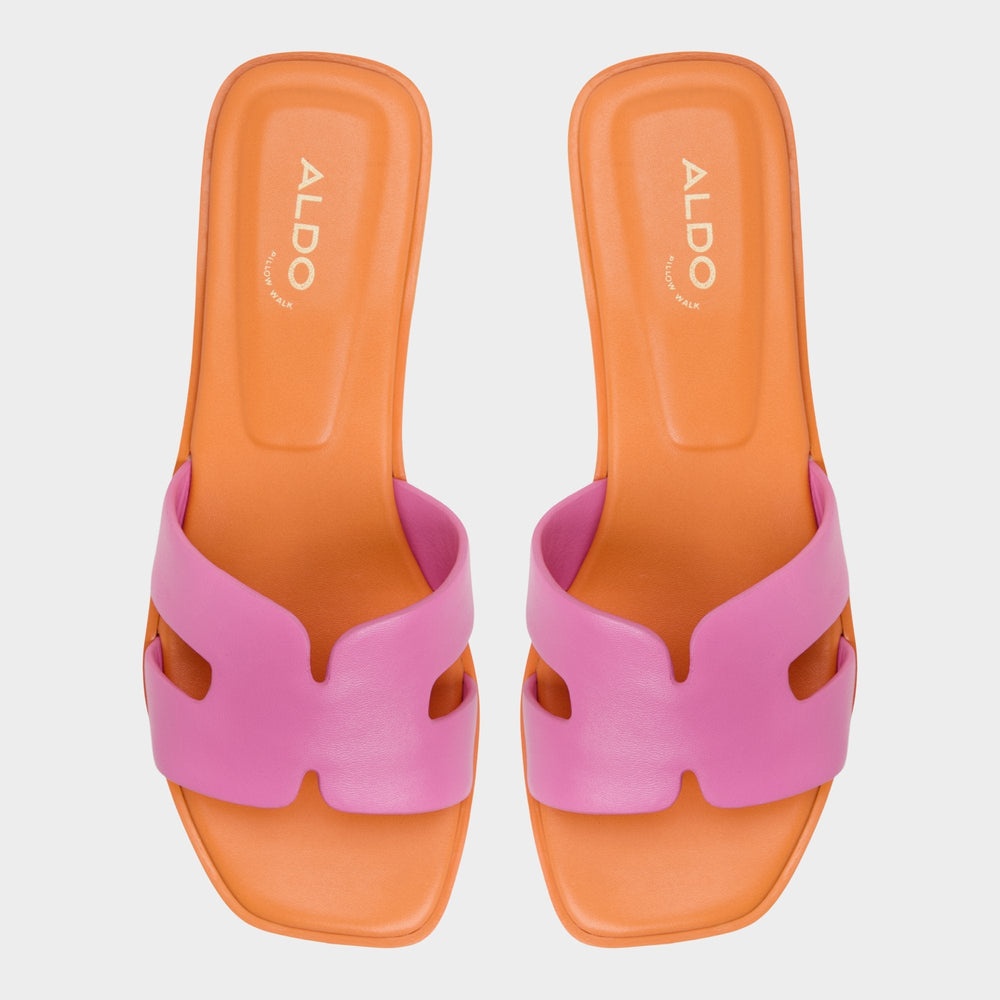 Aldo Itsandal Bright Pink Women's Flats - Slide sandal