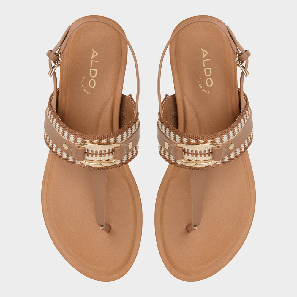 Aldo Taylen Medium Brown Women's Festival shoes accessories - T-strap sandal