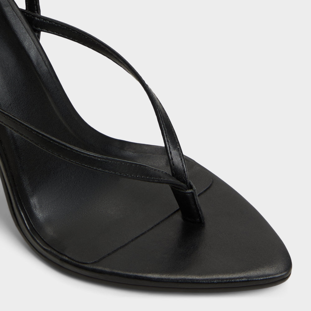 Aldo Abyfindley Black Women's Strappy sandals - Heeled flip flop, Stiletto heel