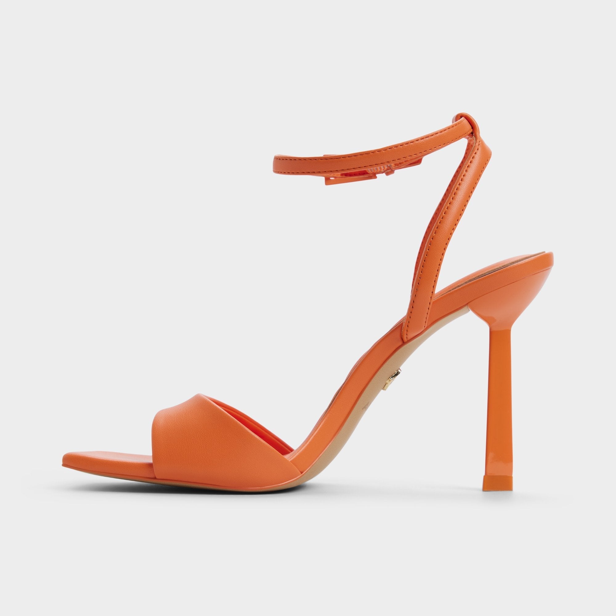 Aldo Illustrious Medium Orange Women's Strappy Heels - Strappy heeled sandal, Stiletto heel