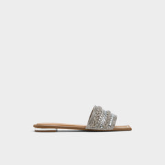 Aldo Navalia Silver Women's Flats - Slide sandal