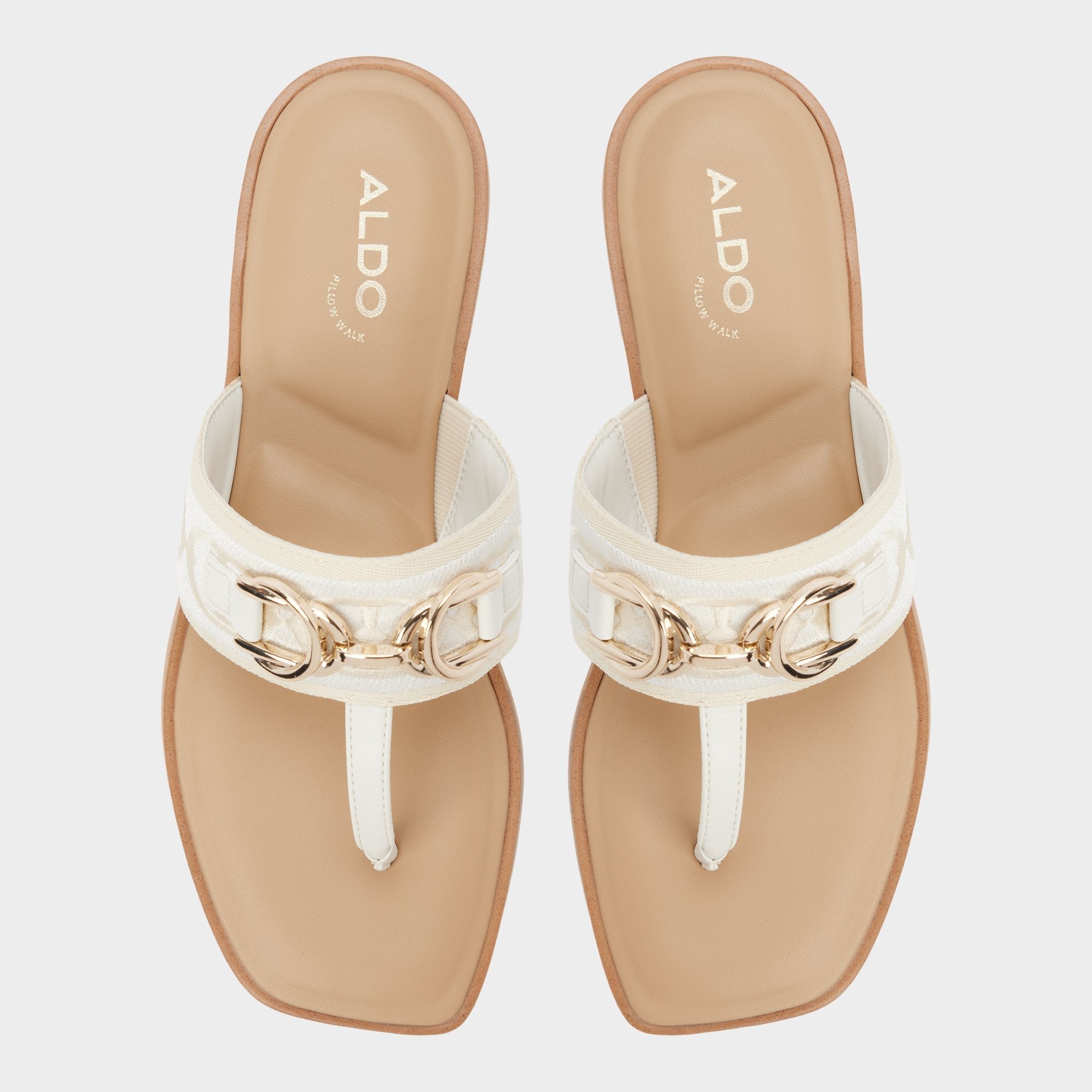 Aldo Coralynna in White Bone 14053516 - T-strap sandal