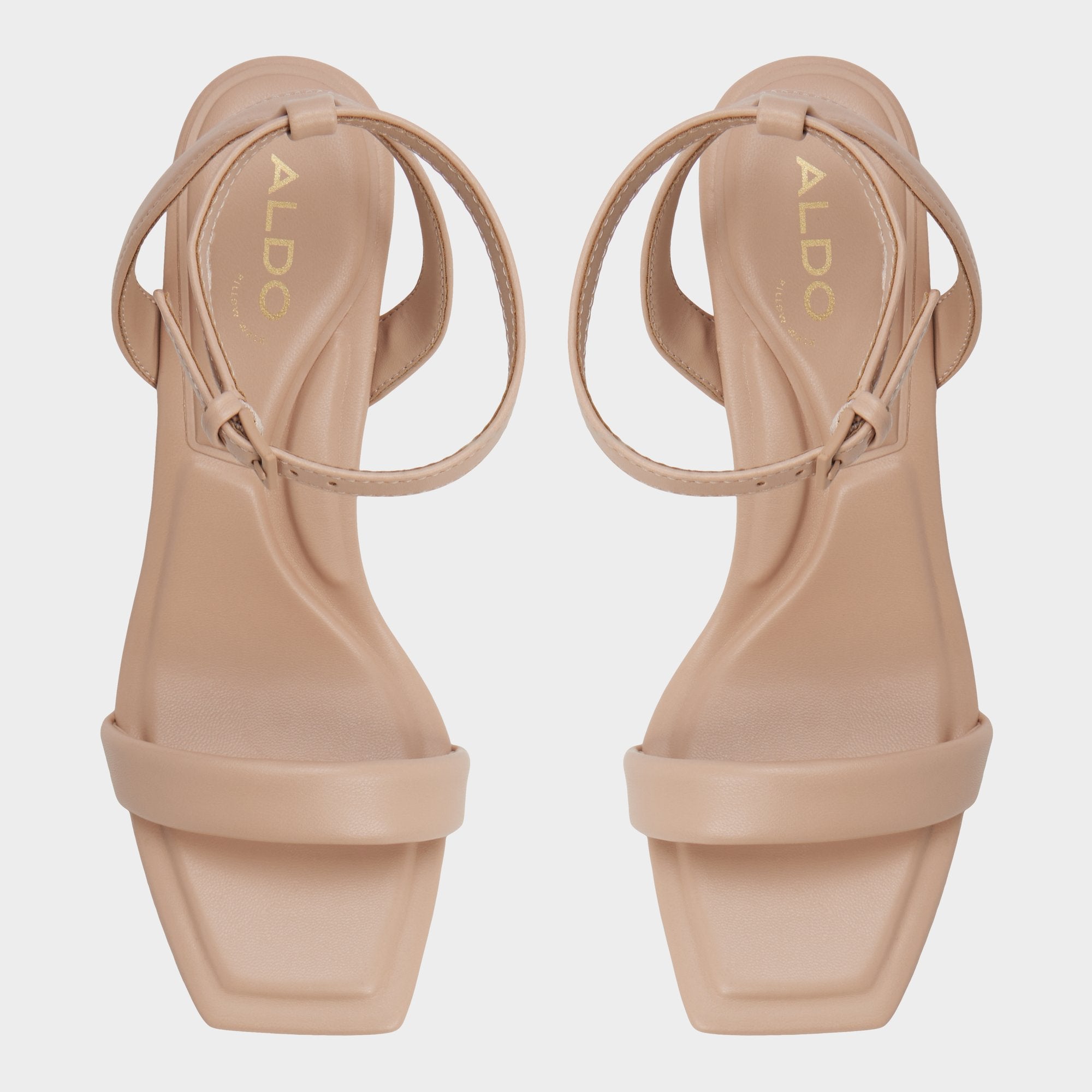 Aldo Aurorai Bone Women's Strappy sandals - Strappy heeled sandal, Block heel