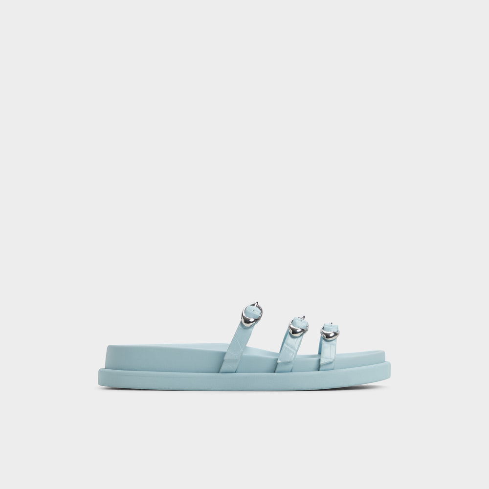 Aldo Zephyra Pastel Blue Women's Footbed sandals - Footbed sandal