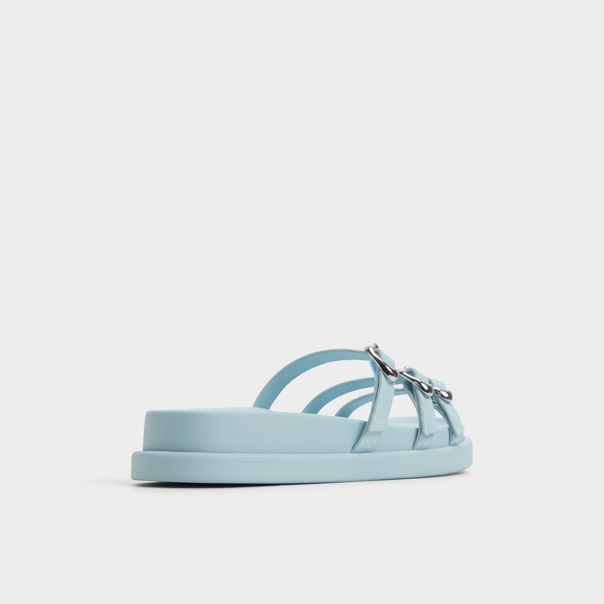 Aldo Zephyra Pastel Blue Women's Footbed sandals - Footbed sandal