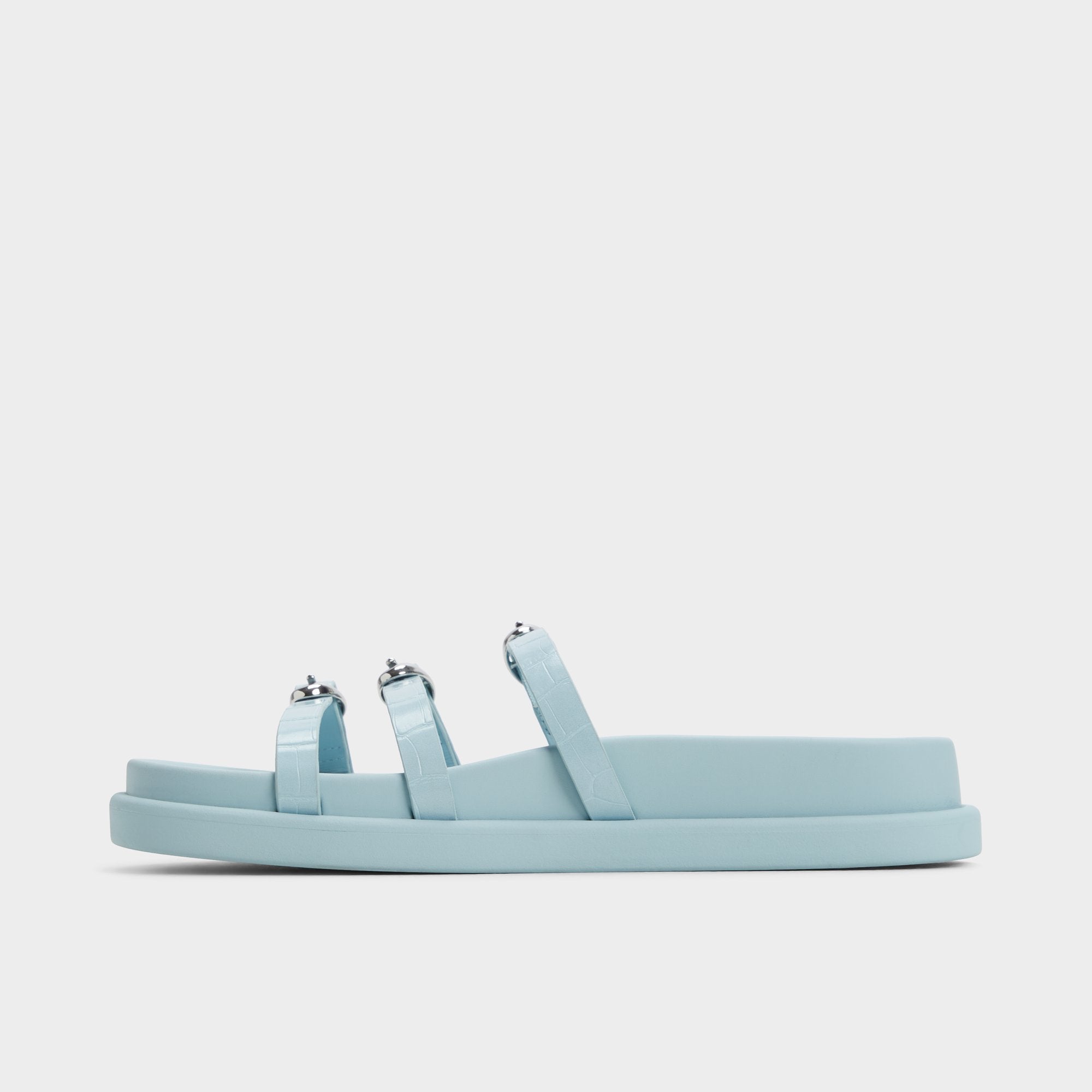 Aldo Zephyra Pastel Blue Women's Footbed sandals - Footbed sandal