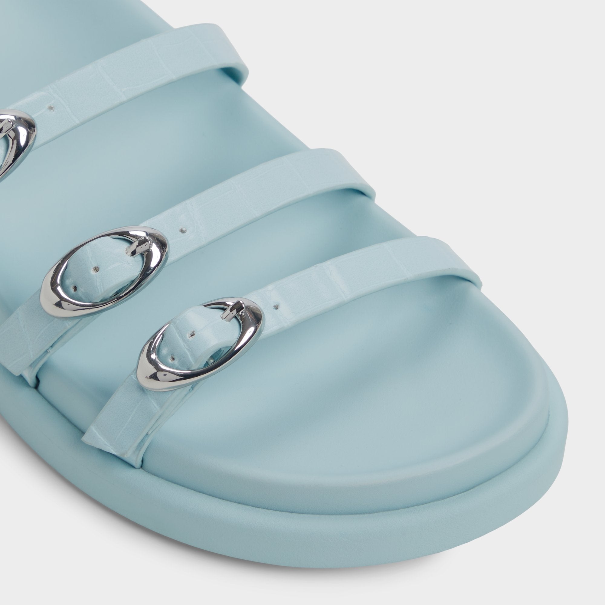 Aldo Zephyra Pastel Blue Women's Footbed sandals - Footbed sandal