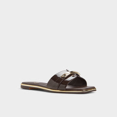 Aldo Darlina Medium Brown Women's Flats - Slide sandal