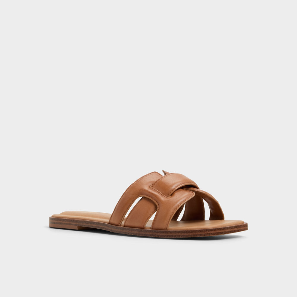 Aldo Eleny Medium Brown Women's Flats - Slide sandal