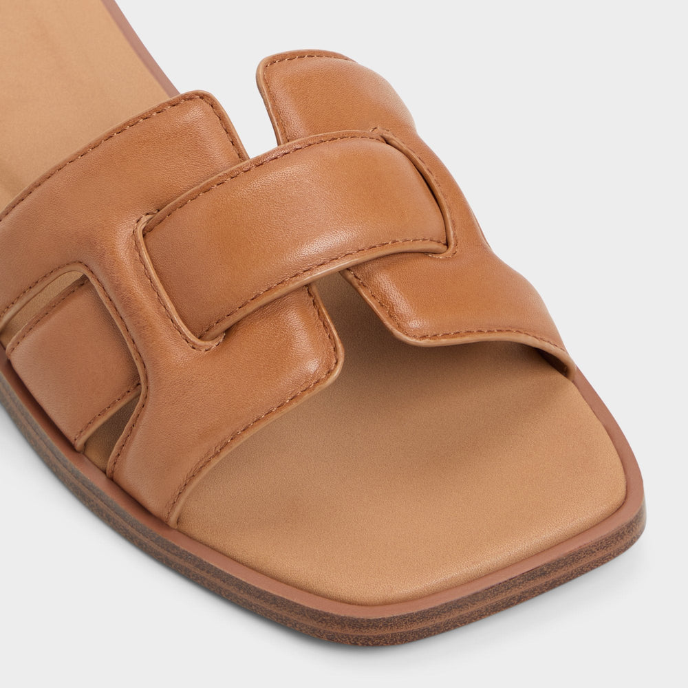 Aldo Eleny Medium Brown Women's Flats - Slide sandal