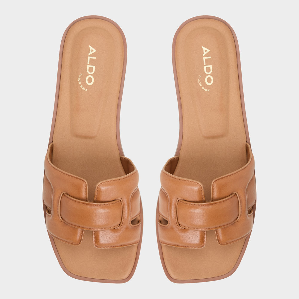 Aldo Eleny Medium Brown Women's Flats - Slide sandal