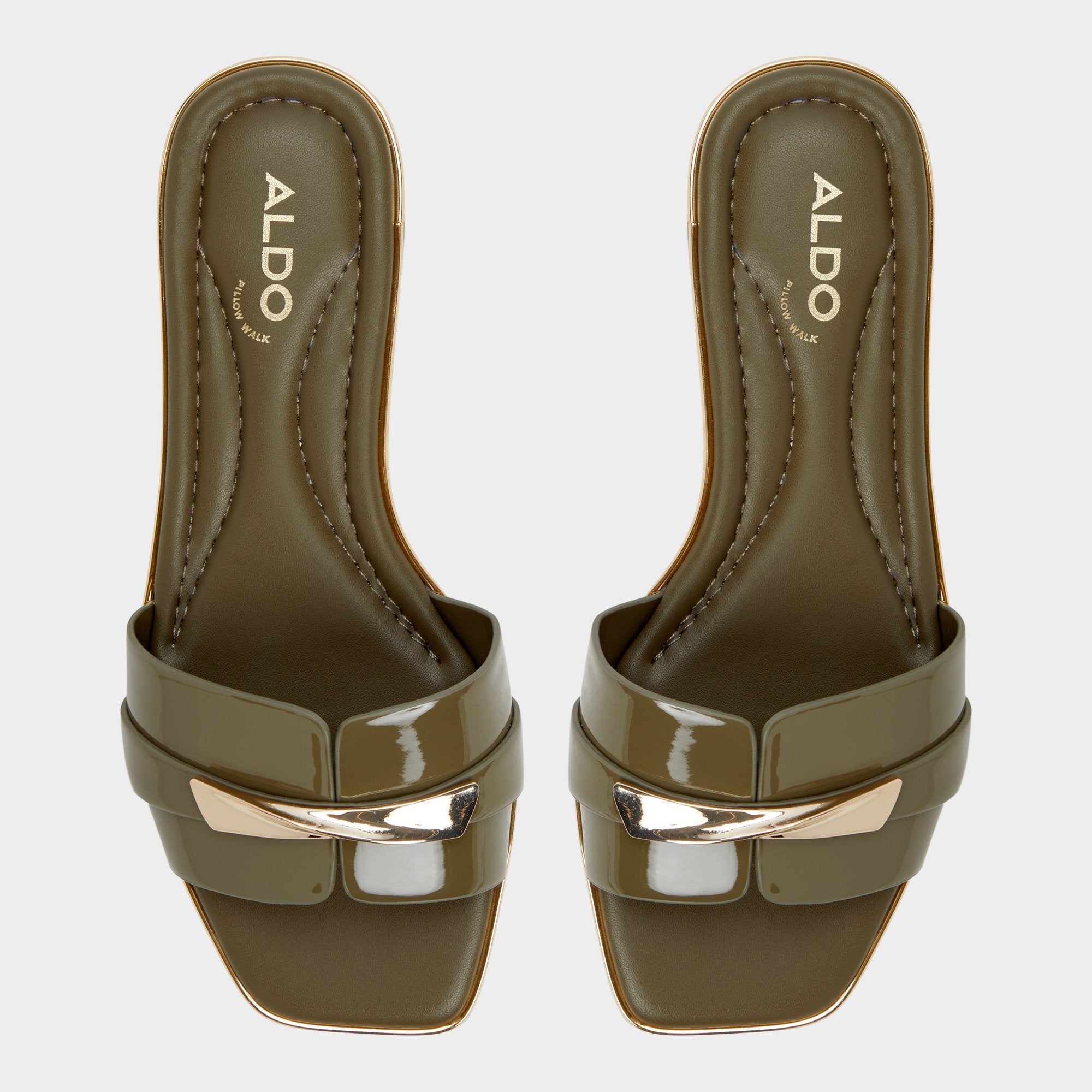Aldo Darlina Other Green Women's Flats - Slide sandal