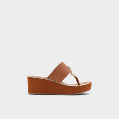 Aldo Maesllan Medium Brown Women's Wedges - Wedge sandal, Wedge heel