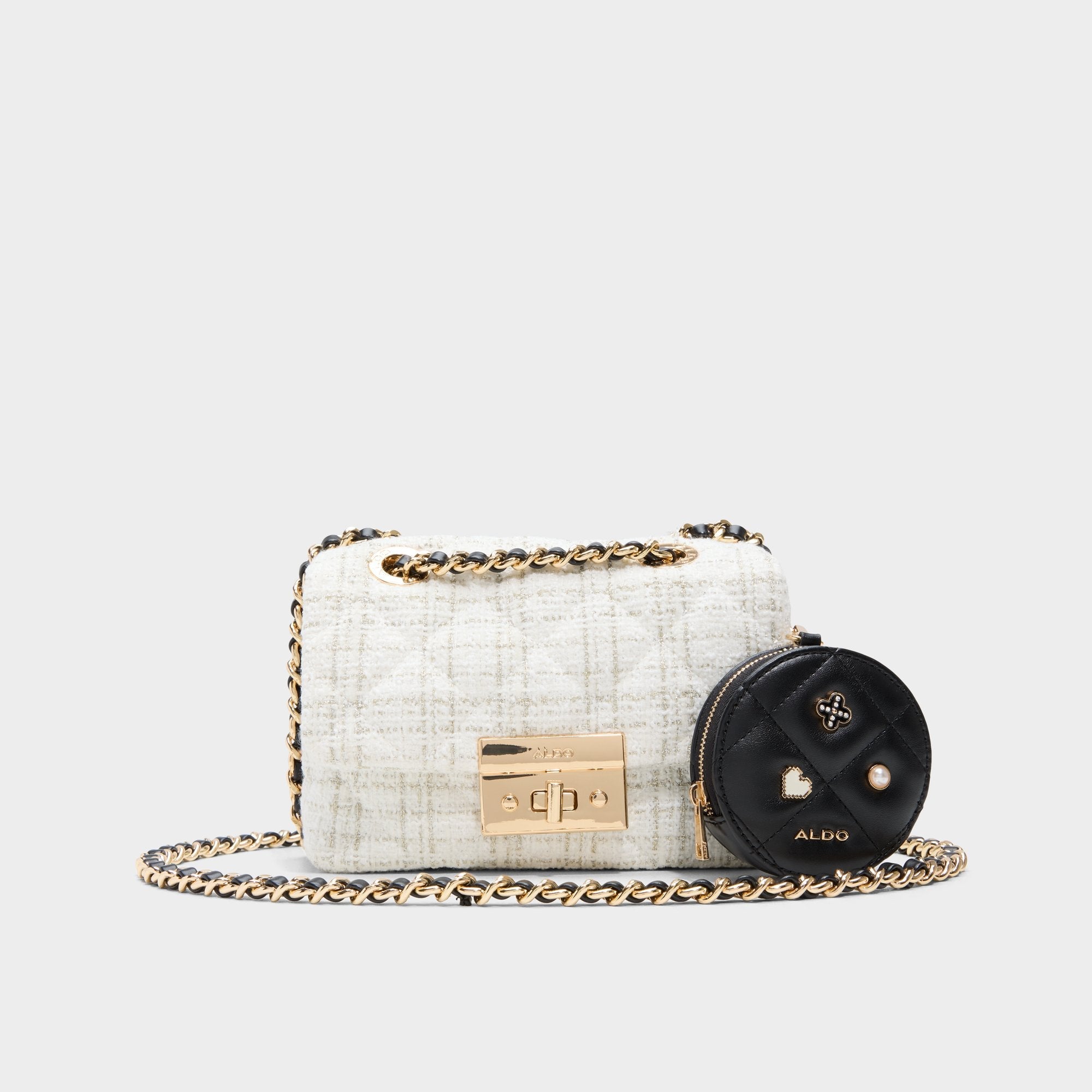Aldo Letissee in Black White - Crossbody bag