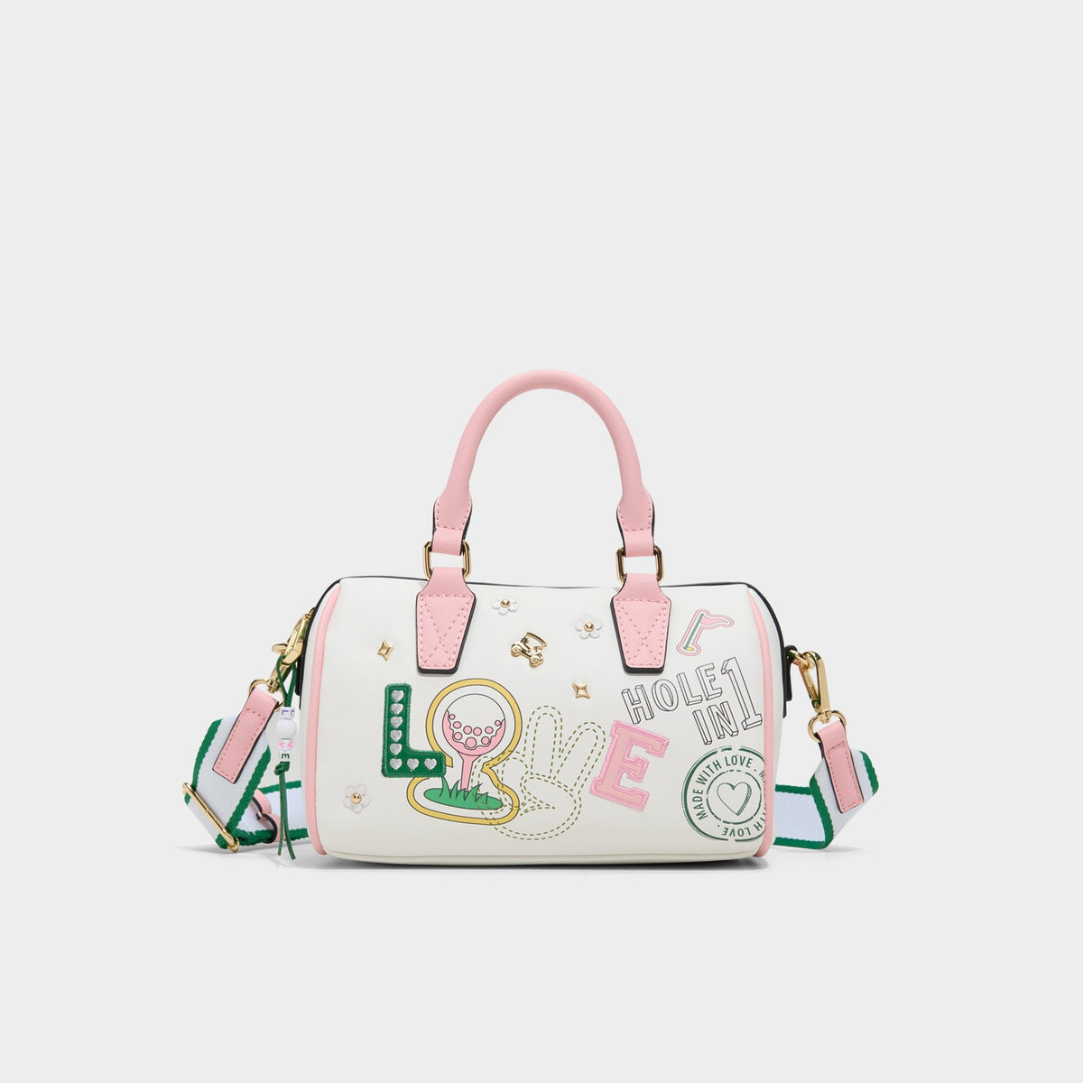 Aldo Fisney White Combo Women's Mini bags - Barrel bag