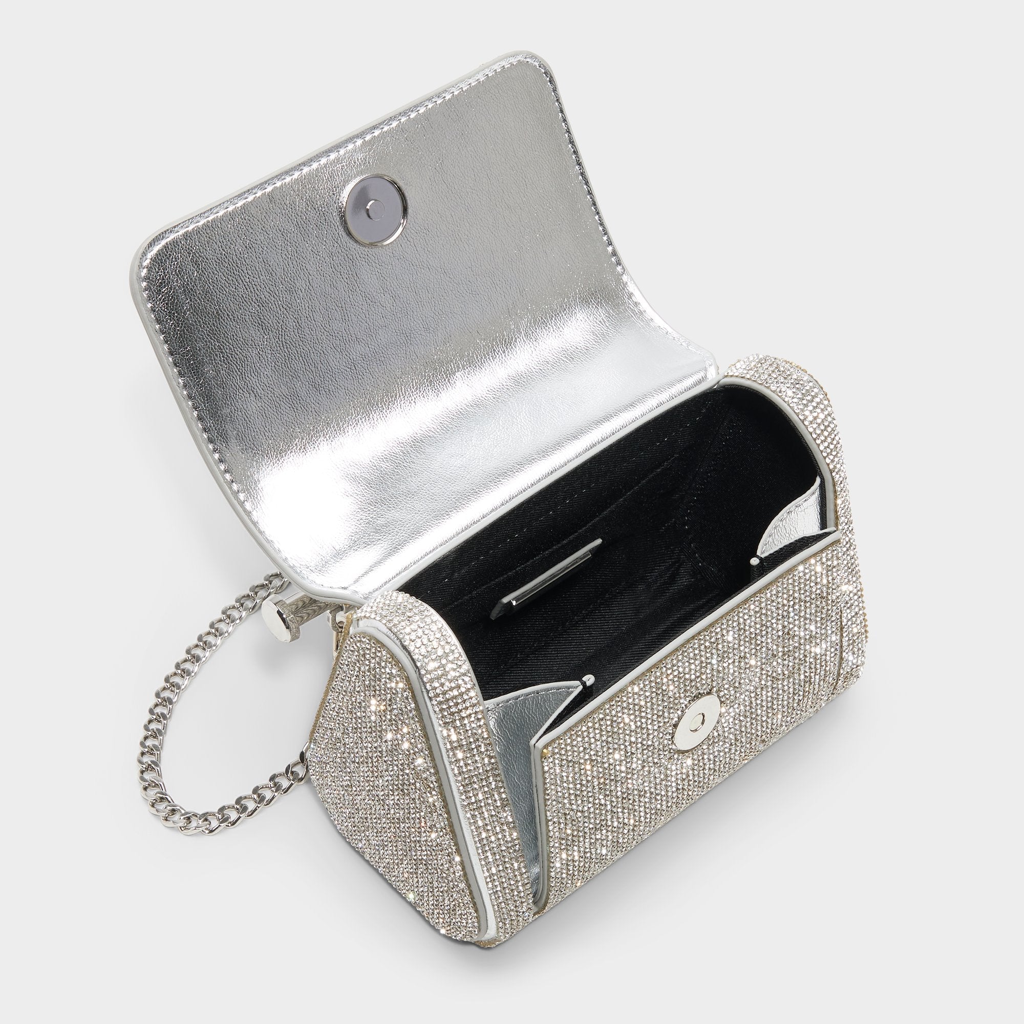 Aldo Blingchic Silver Women's Clutches & Evening bags - Top handle bag