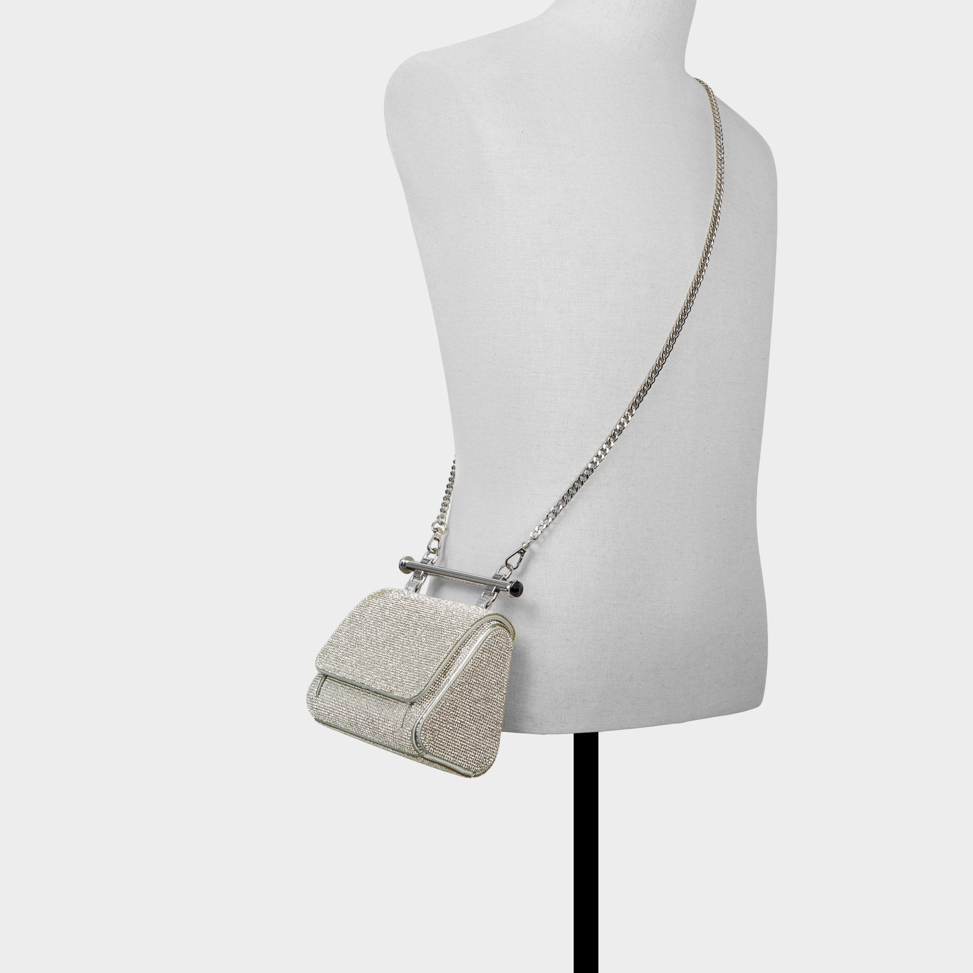Aldo Blingchic Silver Women's Clutches & Evening bags - Top handle bag