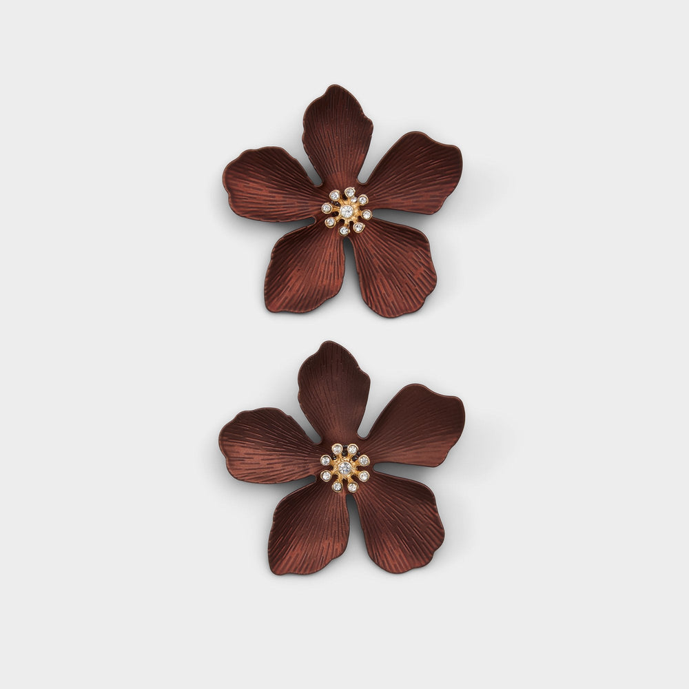 Aldo Maflorra in Brown - Statement earrings