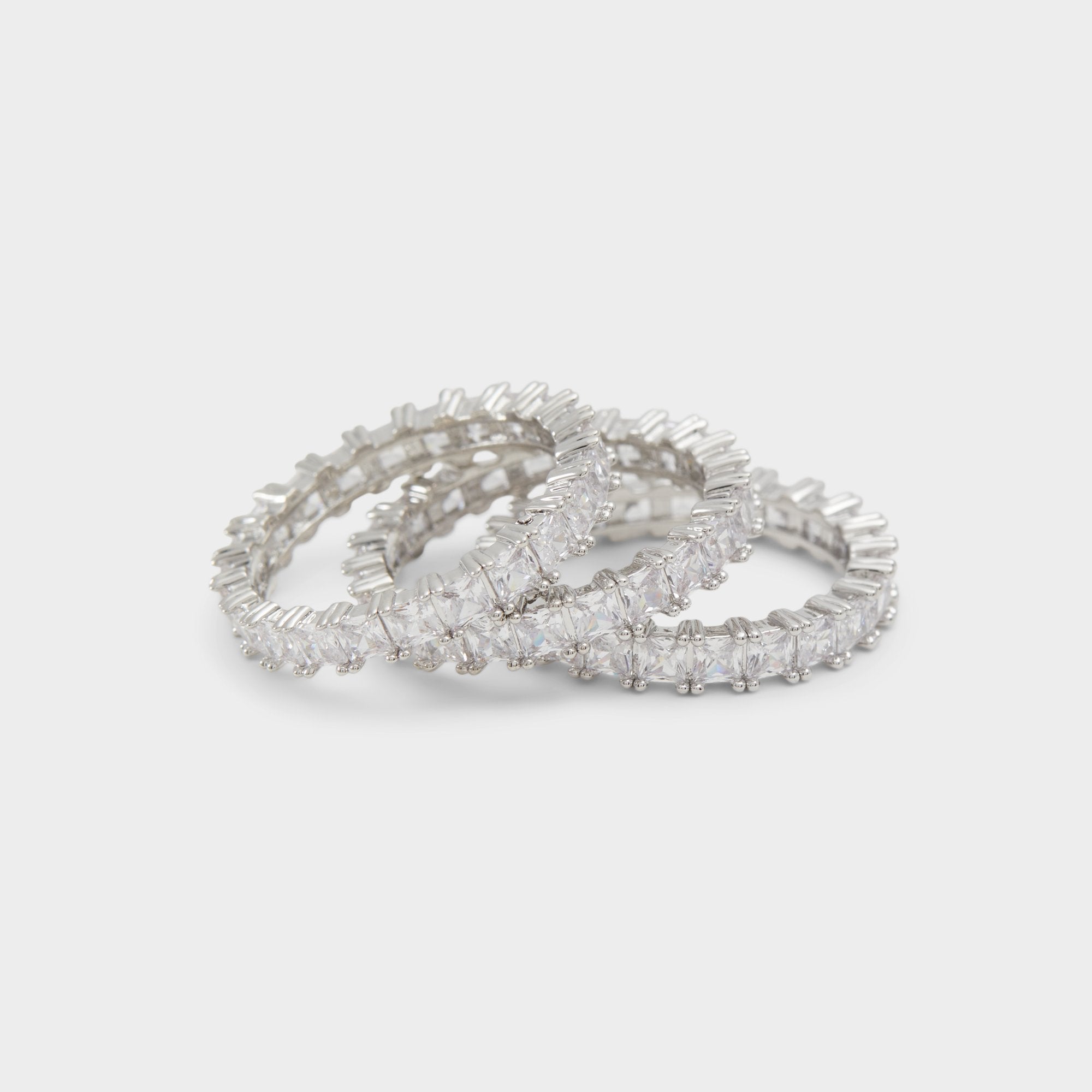 Aldo Aschianamini Silver/Clear Multi Women's Rings - Ring