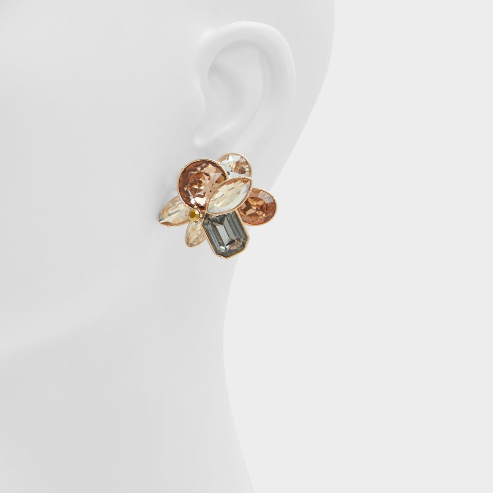 Aldo Brocla Light Brown Women's Earrings - Button earrings