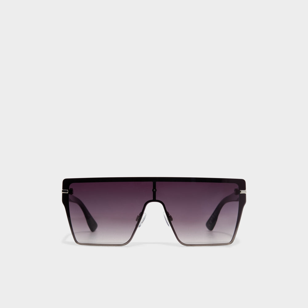 Aldo Gavenany Black/Silver Multi Women's Shield - Shield sunglasses