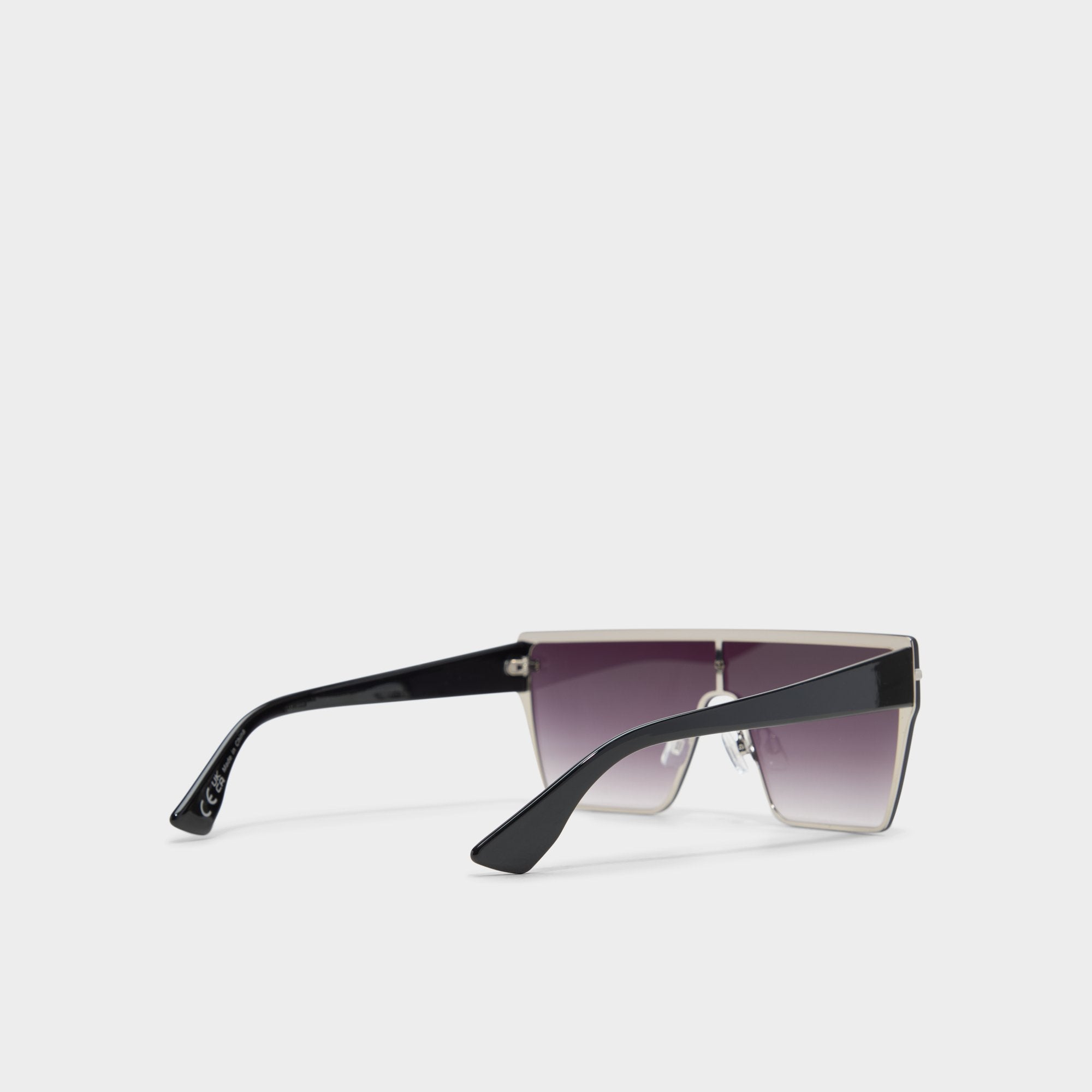 Aldo Gavenany Black/Silver Multi Women's Shield - Shield sunglasses