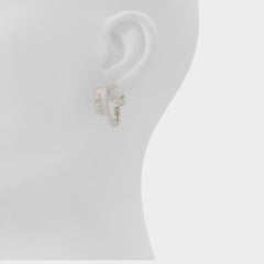 Aldo Glitzys in Silver Clear Multi - Hoop earrings