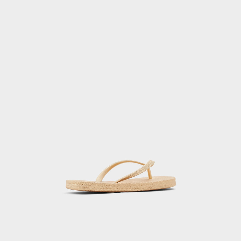 Aldo Aloomba Gold Women's Flats - Flip flop