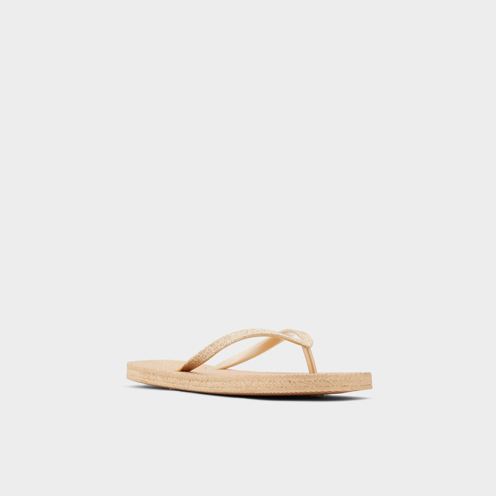 Aldo Aloomba Gold Women's Flats - Flip flop