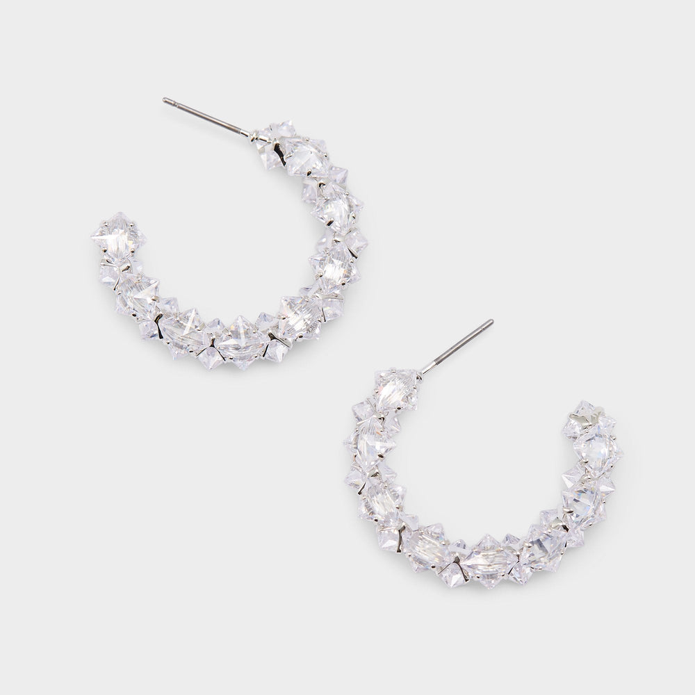 Aldo Adedrimar Silver/Clear Multi Women's Cubic Zirconia - Earrings