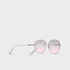 Aldo Grasien Silver Women's Square - Square sunglasses