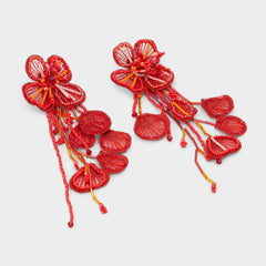 Aldo Rosellia Red Women's Earrings - Chandelier earrings