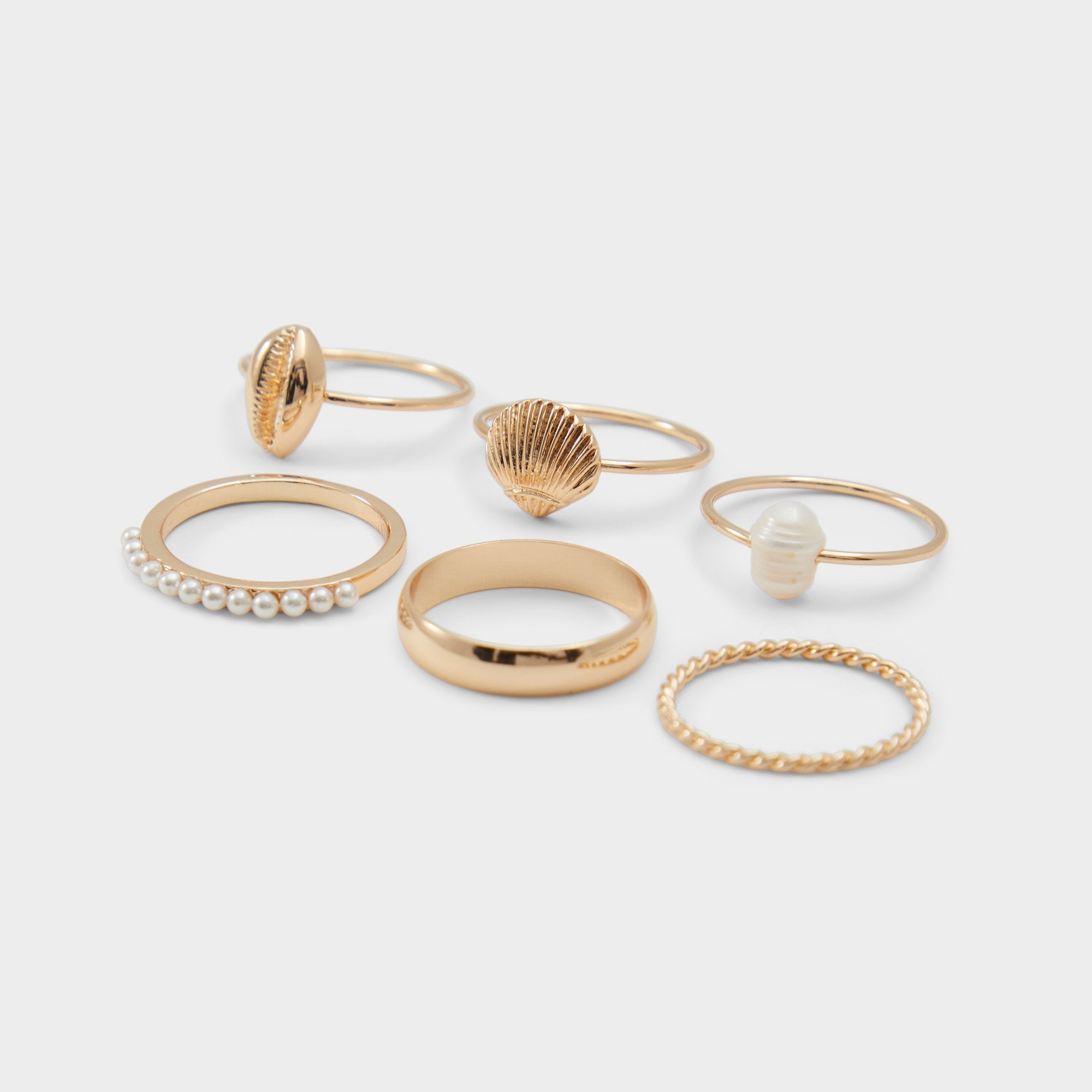 Aldo Shellchic Ice Women's Rings - Stackable rings