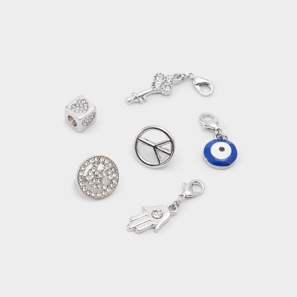 Aldo Lacecharms Silver/Clear Multi Women's Shoe Charms & Laces - Shoe charms