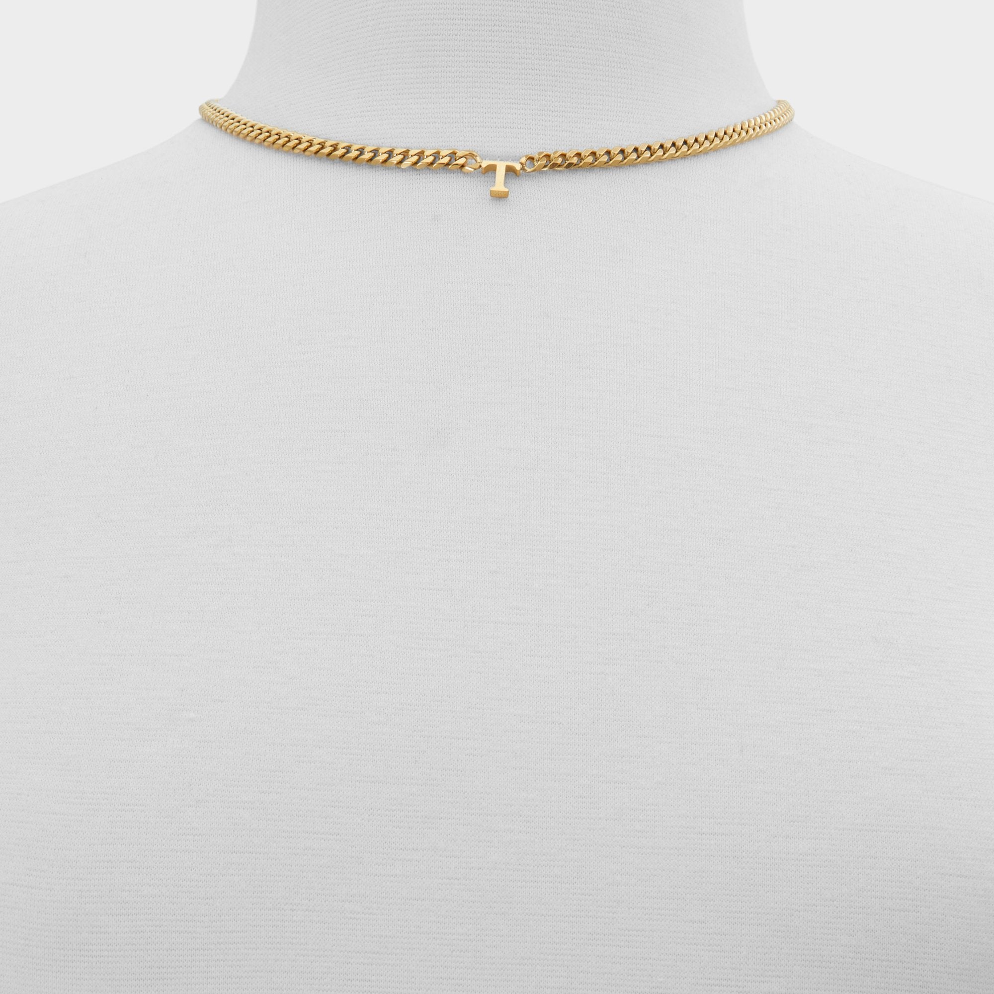 Aldo Yourletters Medium Yellow Women's Necklaces - Necklace