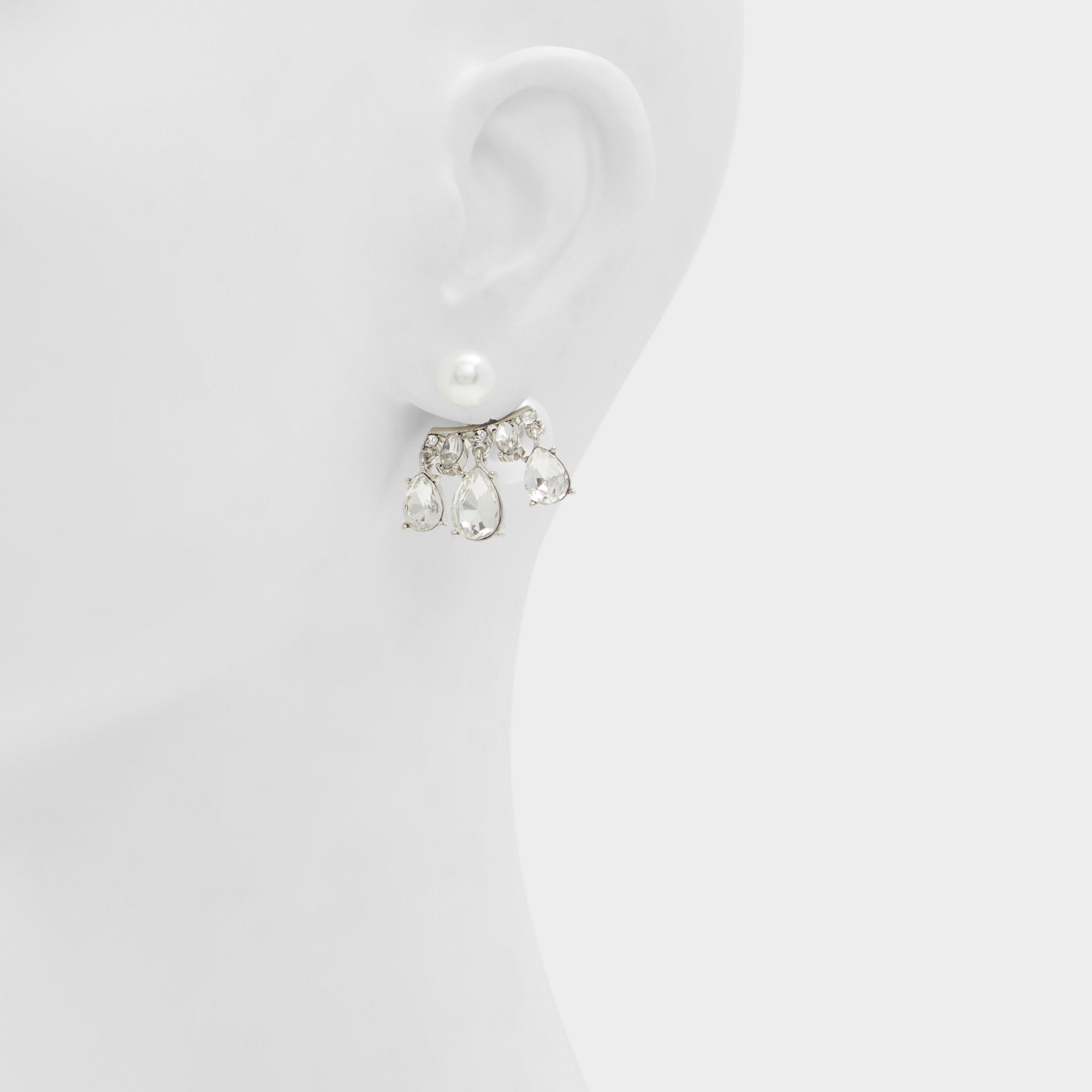 Aldo Olililith Silver/Clear Multi Women's Earrings - Earrings