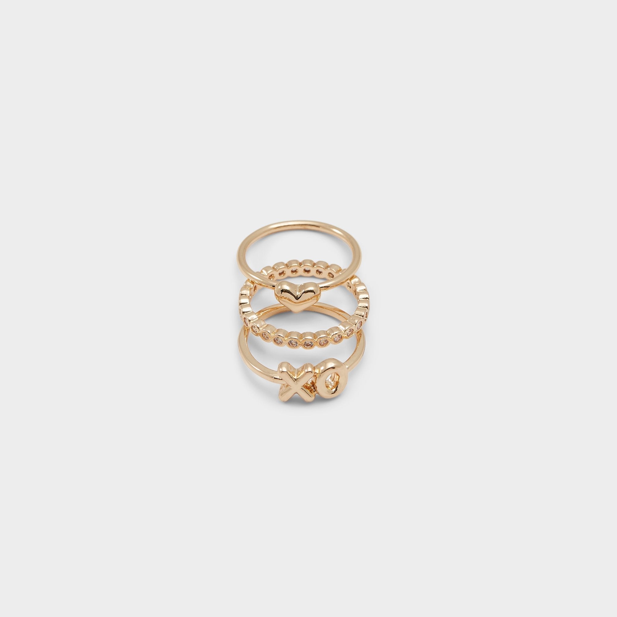 Aldo Sweetyheart Gold/Clear Multi Women's Cubic Zirconia - Ring