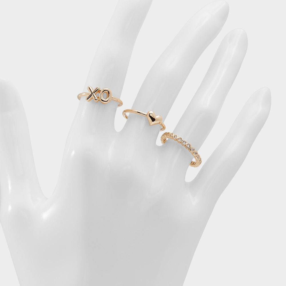 Aldo Sweetyheart Gold/Clear Multi Women's Cubic Zirconia - Ring