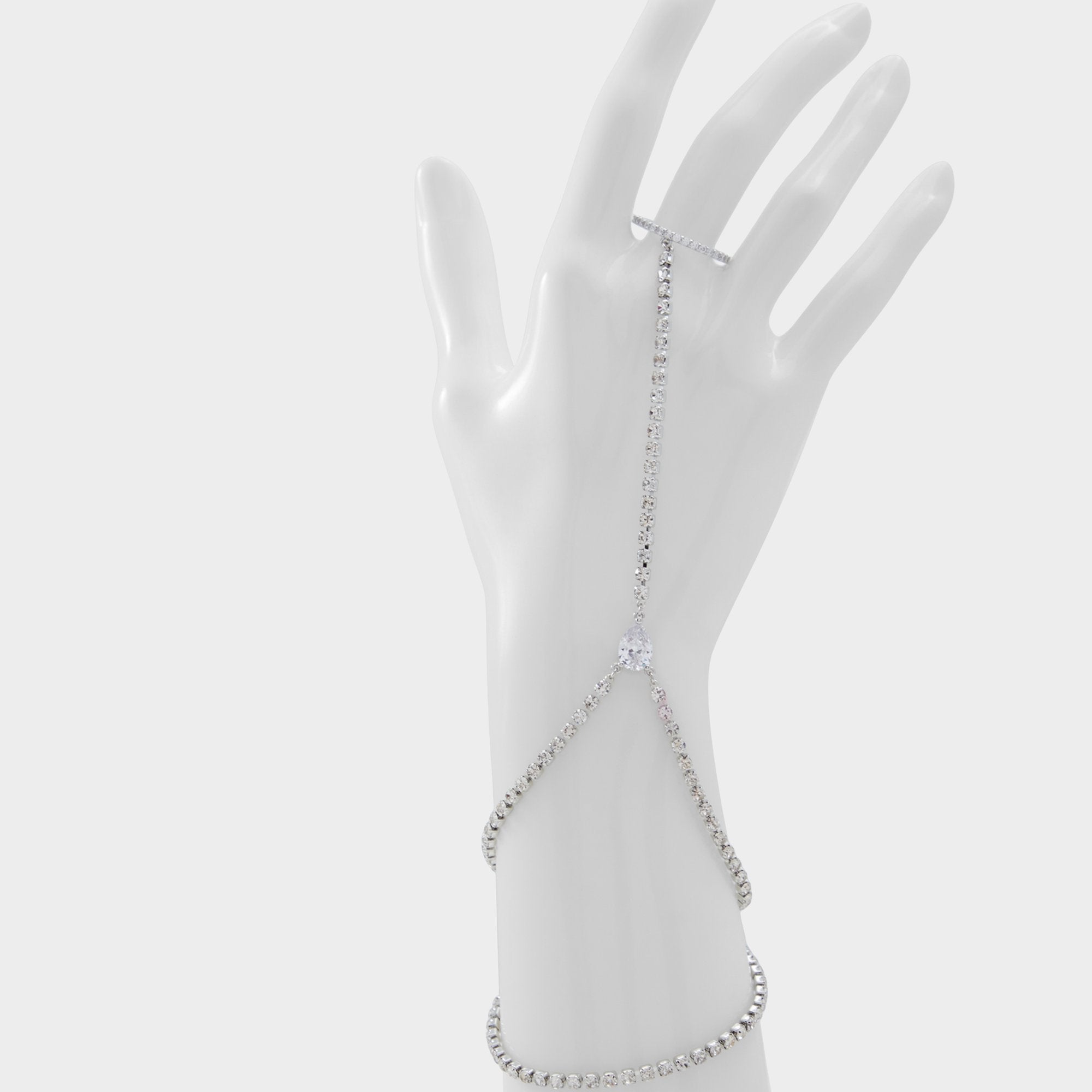 Aldo Unenda Silver/Clear Multi Women's Bracelets - Hand chain
