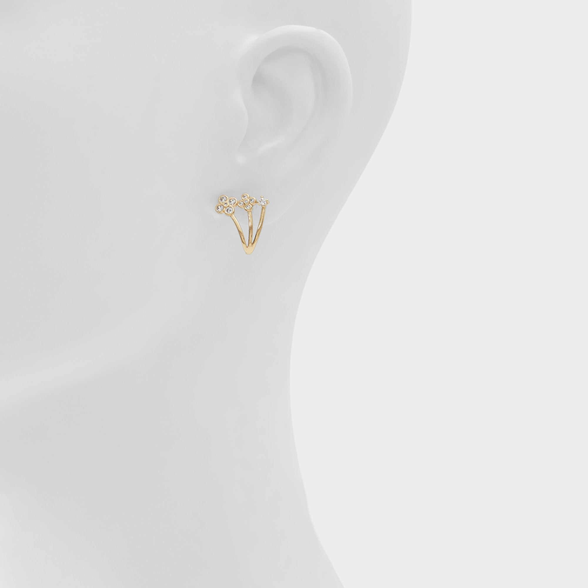 Aldo Asieweth Gold/Clear Multi Women's Earrings - Earrings