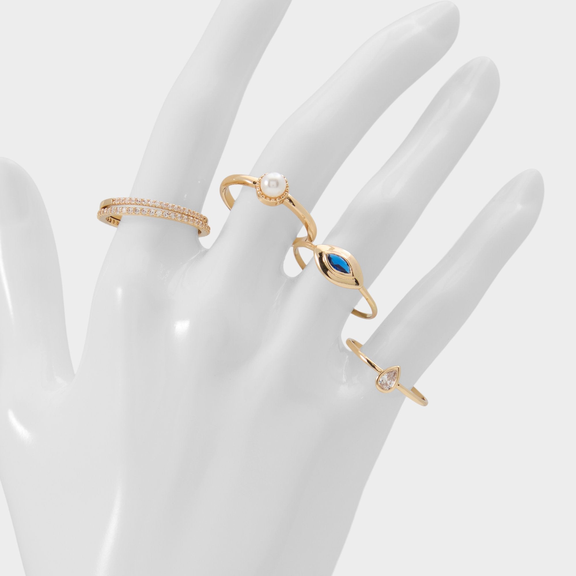 Aldo Auraeye in Light Blue - Stackable rings