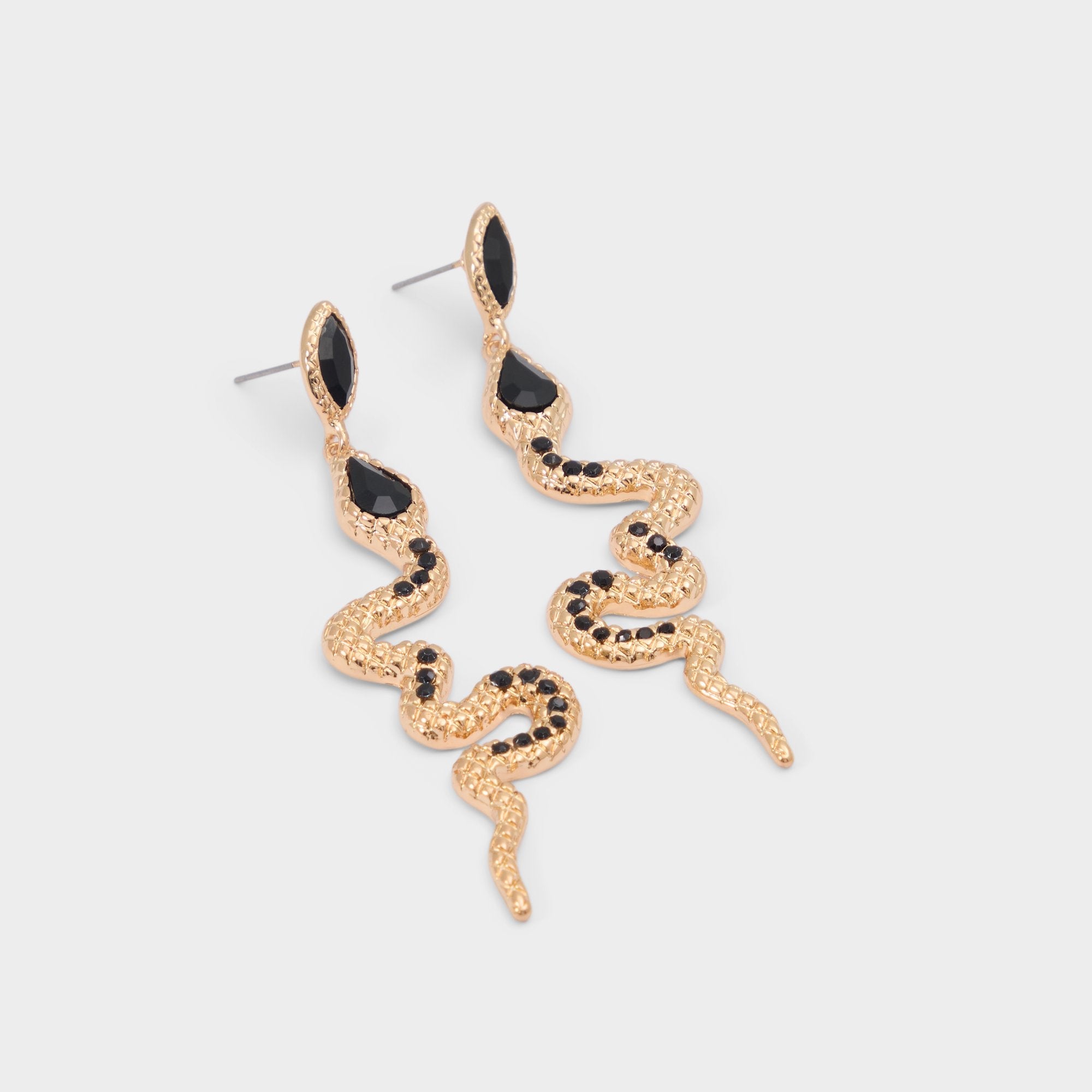 Aldo Snakes in Black Gold Multi - Chandelier earrings