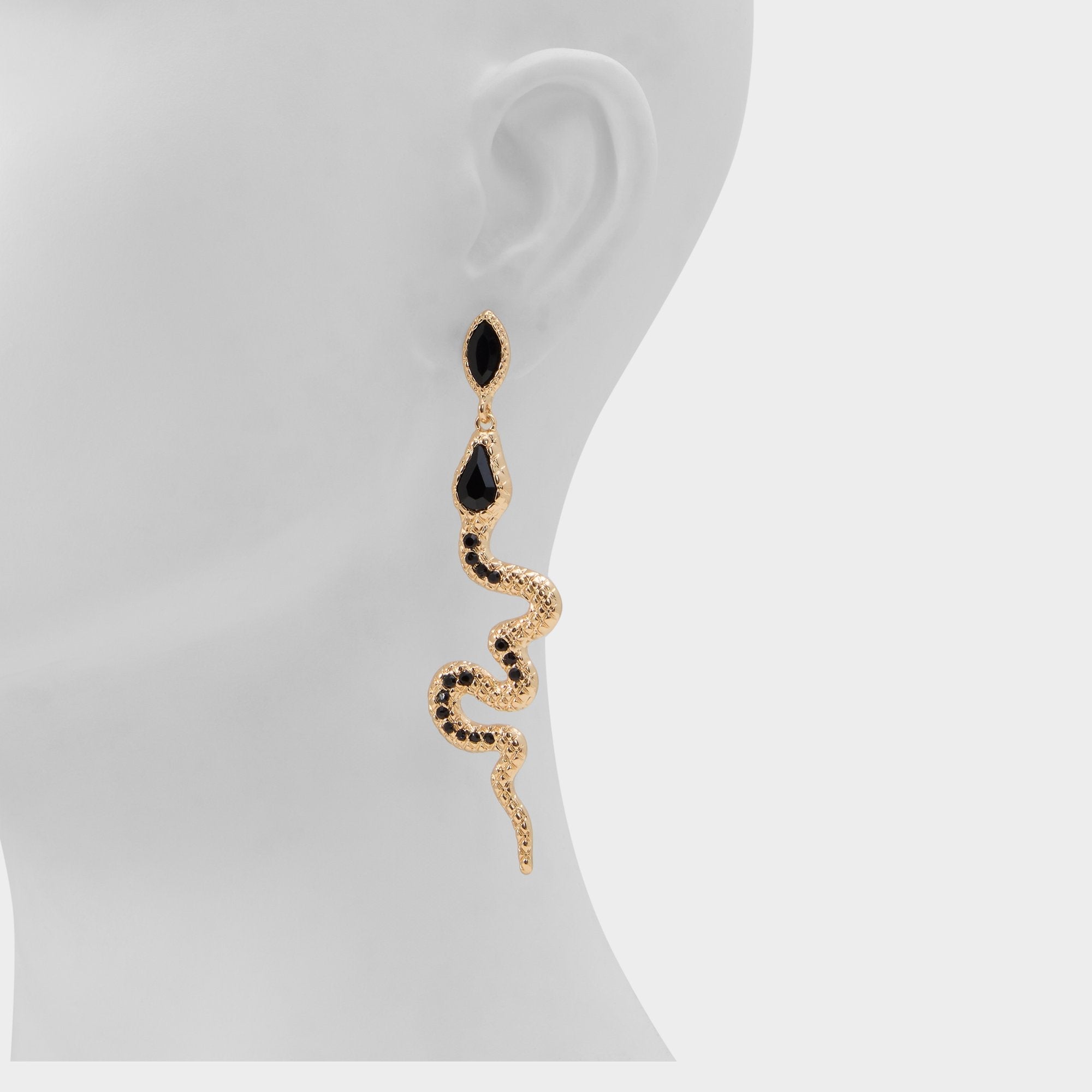 Aldo Snakes in Black Gold Multi - Chandelier earrings
