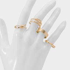 Aldo Knotta in Gold Clear Multi - Multi finger rings