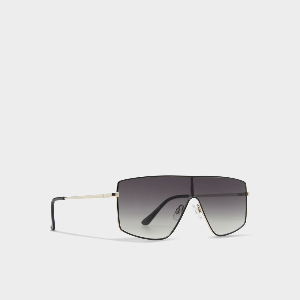Aldo Priren Black/Gold Multi Women's Shield - Shield sunglasses